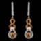 14K Gold 0.91ctw Diamond Earrings