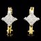 18K Gold 1.00ctw Diamond Earrings