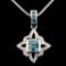 18K Gold 0.88ctw Diamond Pendant