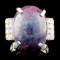 14K Gold 23.47ct Tourmaline & 0.45 Diamond Ring