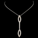 14K Gold 0.88ctw Diamond Pendant