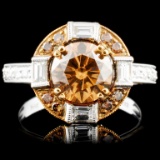 14K Gold 2.85ctw Fancy Color Diamond Ring