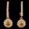 14K Gold 0.71ctw Diamond Earrings