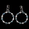 18K White Gold 1.10ctw Diamond Earrings