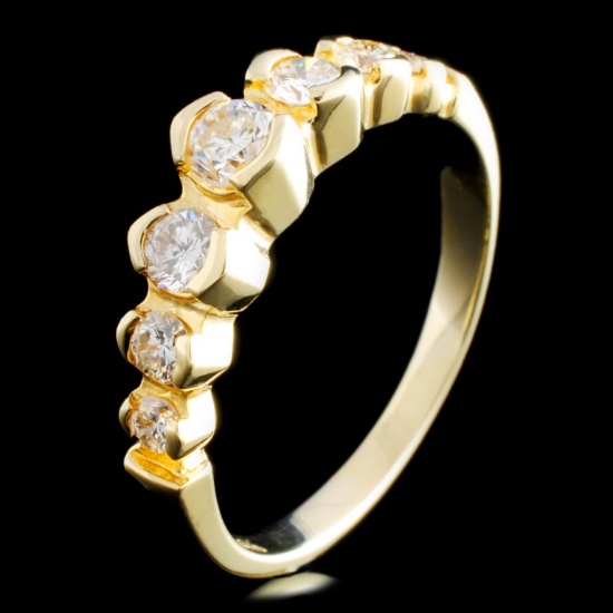 14K Gold 0.58ctw Diamond Ring