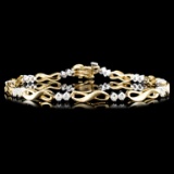 14K Gold 1.00ctw Diamond Bracelet