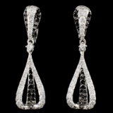 14K Gold 1.61ctw Fancy Color Diamond Earrings