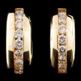 14K Gold 1.31ctw Diamond Earrings