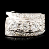 14K Gold 1.18ctw Diamond Ring