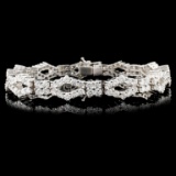 18K Gold 8.12ctw Diamond Bracelet