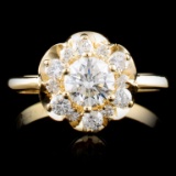 14K Gold 0.84ctw Diamond Ring