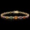 14k Gold 27.00ct Ruby & 1.25ct Diamond Necklace