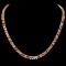 14k Gold 50.00ct Sapphire & 0.55ct Diamond Bracel