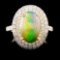 14K Gold 0.92ct Sapphire & 0.47ctw Diamond Ring