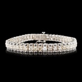 14K White Gold 2.44ctw Diamond Earrings