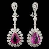 18K Gold 11.00MM Pearl & 0.92ctw Diamond Earrings