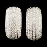 18K Gold 11.00MM Pearl & 0.65ctw Diamond Earrings