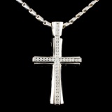 18K Gold 13.75ct Opal & 3.84ctw Diamond Necklace