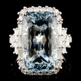 18K Gold 9.73ct Tanzanite & 3.14ctw Diamond Ring