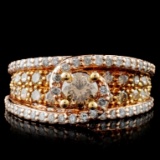 14K Rose Gold 2.19ctw Diamond Ring