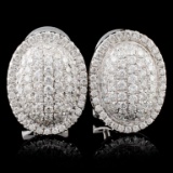 18K White Gold 1.17ct Diamond Earrings