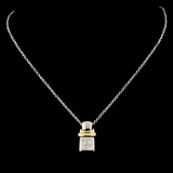 14K Gold 0.17ctw Diamond Pendant