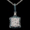 14K Gold 1.07ctw Fancy Diamond Pendant