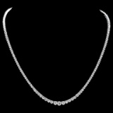 ^18k White Gold 9.00ct Diamond Necklace