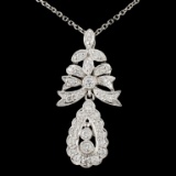 18K Gold 0.49ctw Diamond Pendant