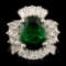 18K Gold 3.10ct Emerald & 0.86ctw Diamond Ring