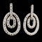 18K Gold 0.96ctw Diamond Earrings