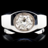 14K White Gold 0.66ct Diamond Ring