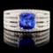 14K Gold 2.51ctw Tanzanite & 1.32ctw Diamond Ring