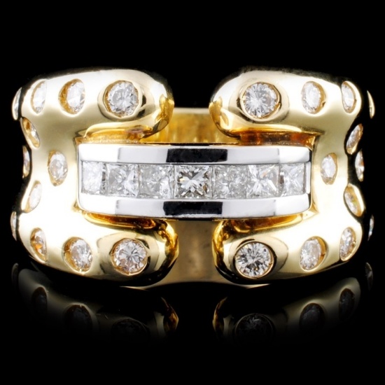 14K Yellow Gold 1.25ctw Diamond Ring