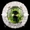 18K Gold 15.99 Tourmaline & 3.18ctw Diamond Ring