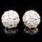 18K Gold 0.90ctw Diamond Earrings