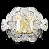 18K Gold 2.70ctw Fancy Diamond Ring