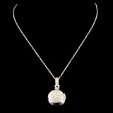 18K Gold 0.43ctw Diamond Pendant