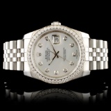 Rolex DateJust 116234 SS 1.35ct Diamond 36MM Watch