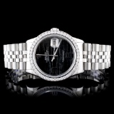 Rolex SS DateJust Diamond 36MM Wristwatch