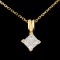 18K Gold 0.50ctw Diamond Pendant