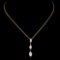 14K Gold 0.55ctw Diamond Pendant