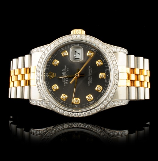 Rolex DateJust 1.50ctw Diamond 36MM Wristwatch
