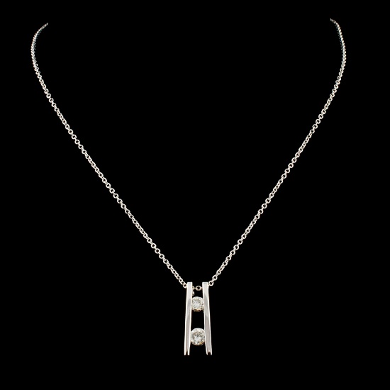 14K Gold 0.27ctw Diamond Pendant