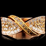 14K Gold 0.89ctw Diamond Ring