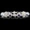 14K Gold 3.26ct Sapphire & 1.70ctw Diamond Bracele