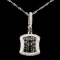 14K Gold 1.12ctw Fancy Color Diamond Pendant