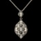 14K Gold 1.35ctw Diamond Pendant