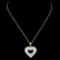 14K Gold 0.75ctw Diamond Pendant