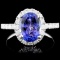 14K Gold 2.37ct Tanzanite & 0.67ctw Diamond Ring